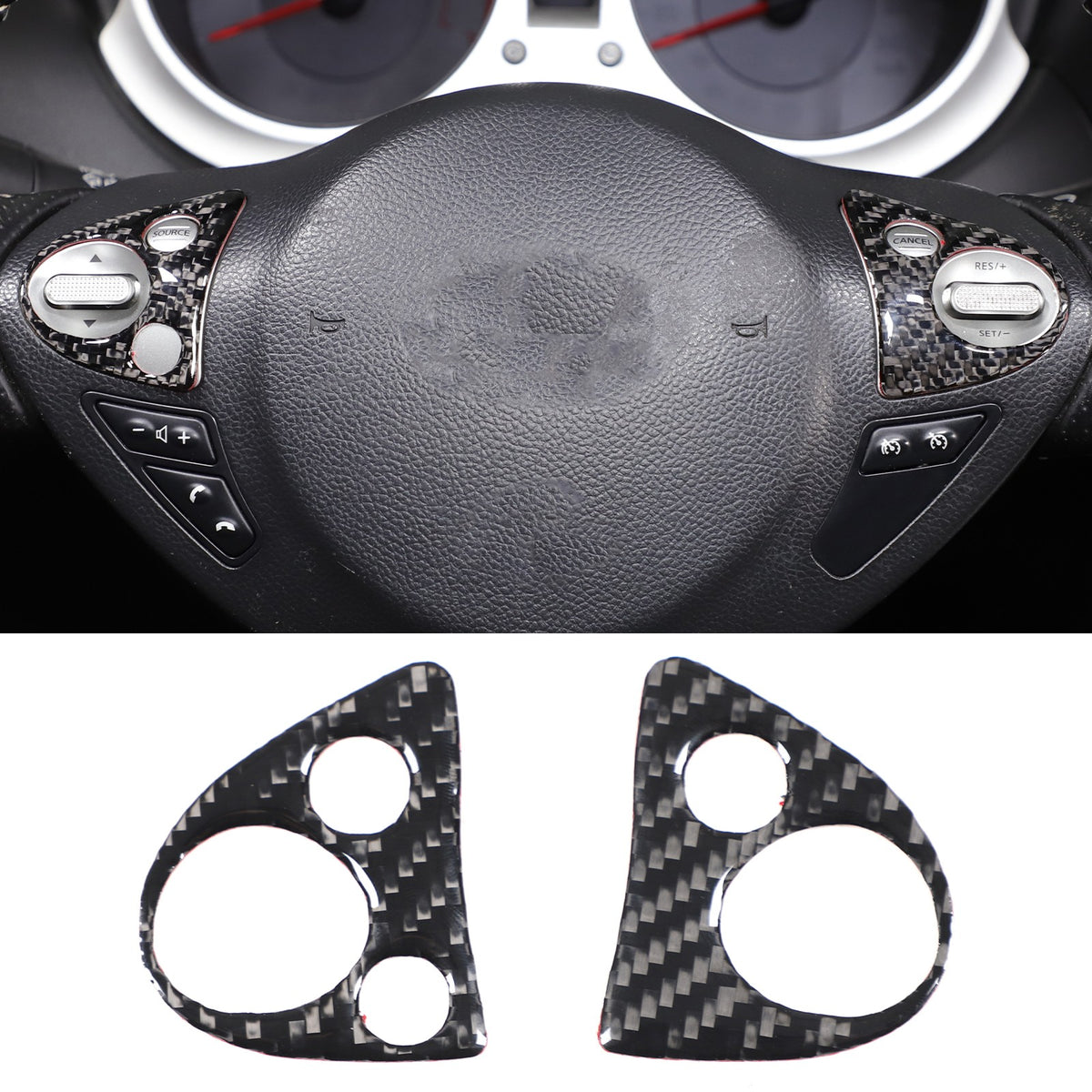 Soft Carbon Fiber Interior Center Console trim Sticker For Nissan Juke 2011-2019 39