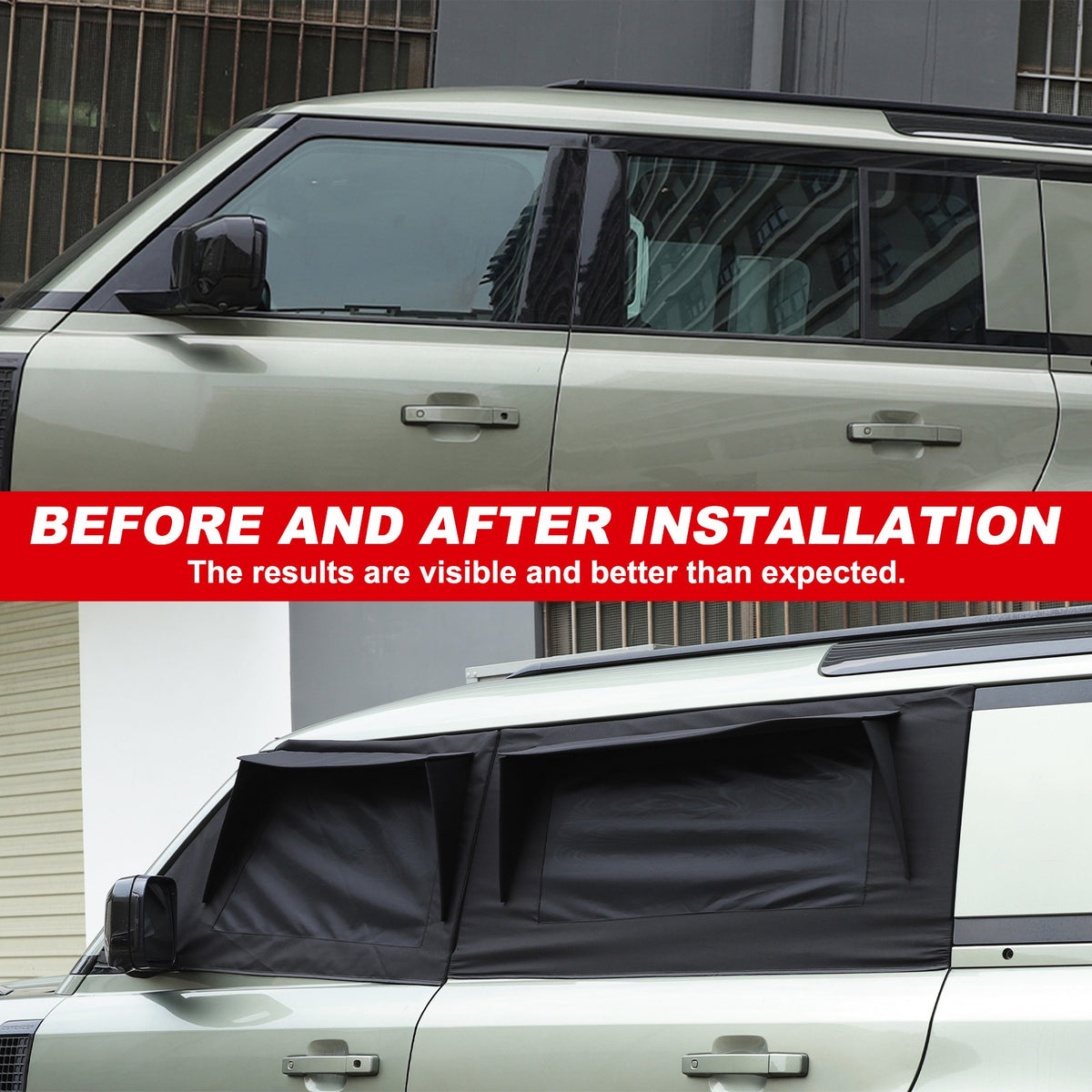 Front Rear Car Door Window Cover Sun Shades For LR Defender L663 20+ US 8