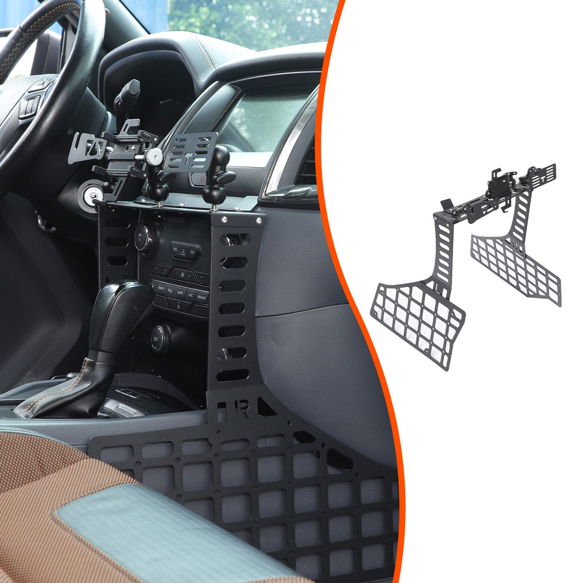 Off-Road Center Gear Shift Extension Platform For Ford Ranger T7 2015-2022 8
