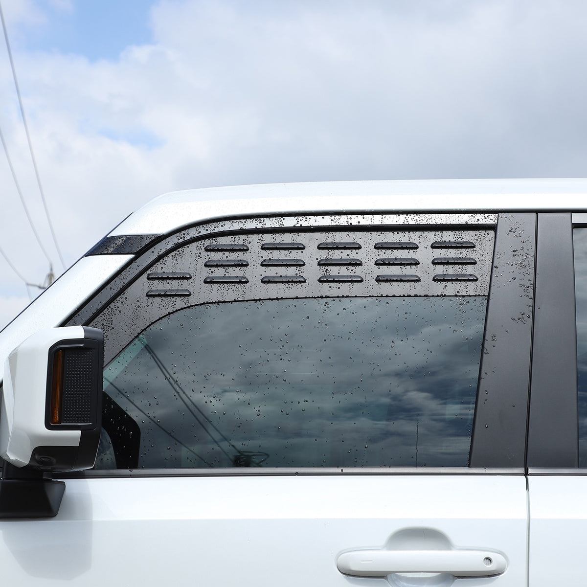 Front & Rear Window Louver Air Vent Trim For Toyota Land Cruiser Prado LC250 24+ 4