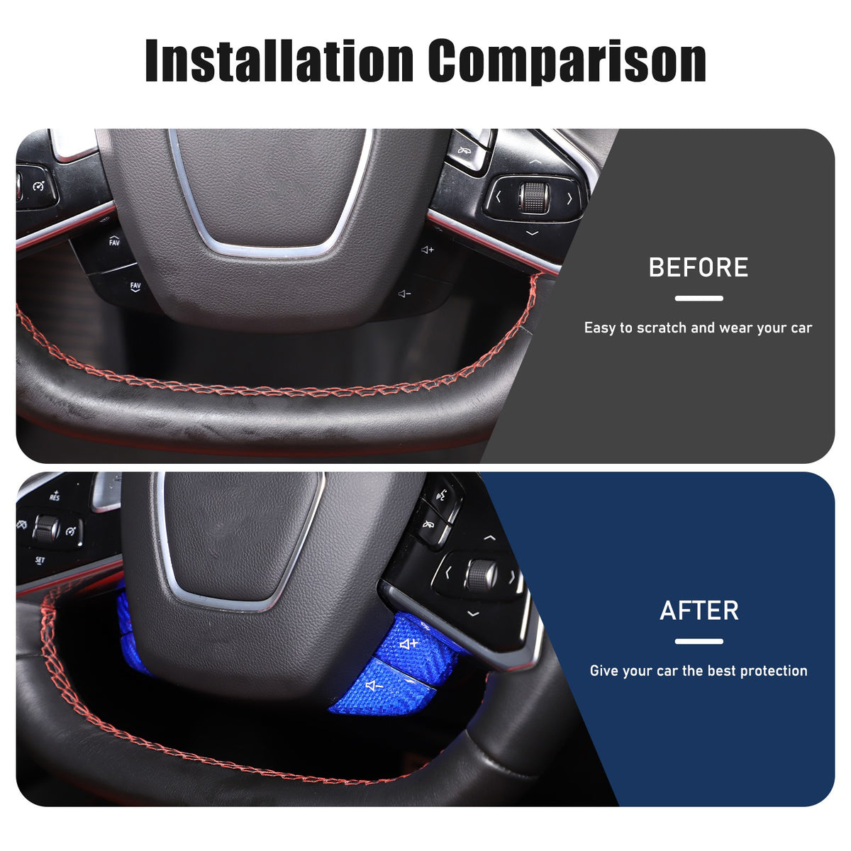 Blue Real Carbon Fiber Full Interior Set Decor Trim Kit for Corvette C8 20-25 - Variants 21-25 48