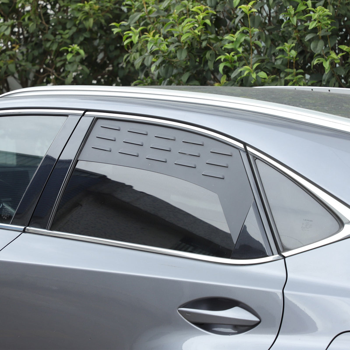 Aluminum Rear Door Window Louver Air Vent Panel Trim Cover For Lexus NX 2015+ 8
