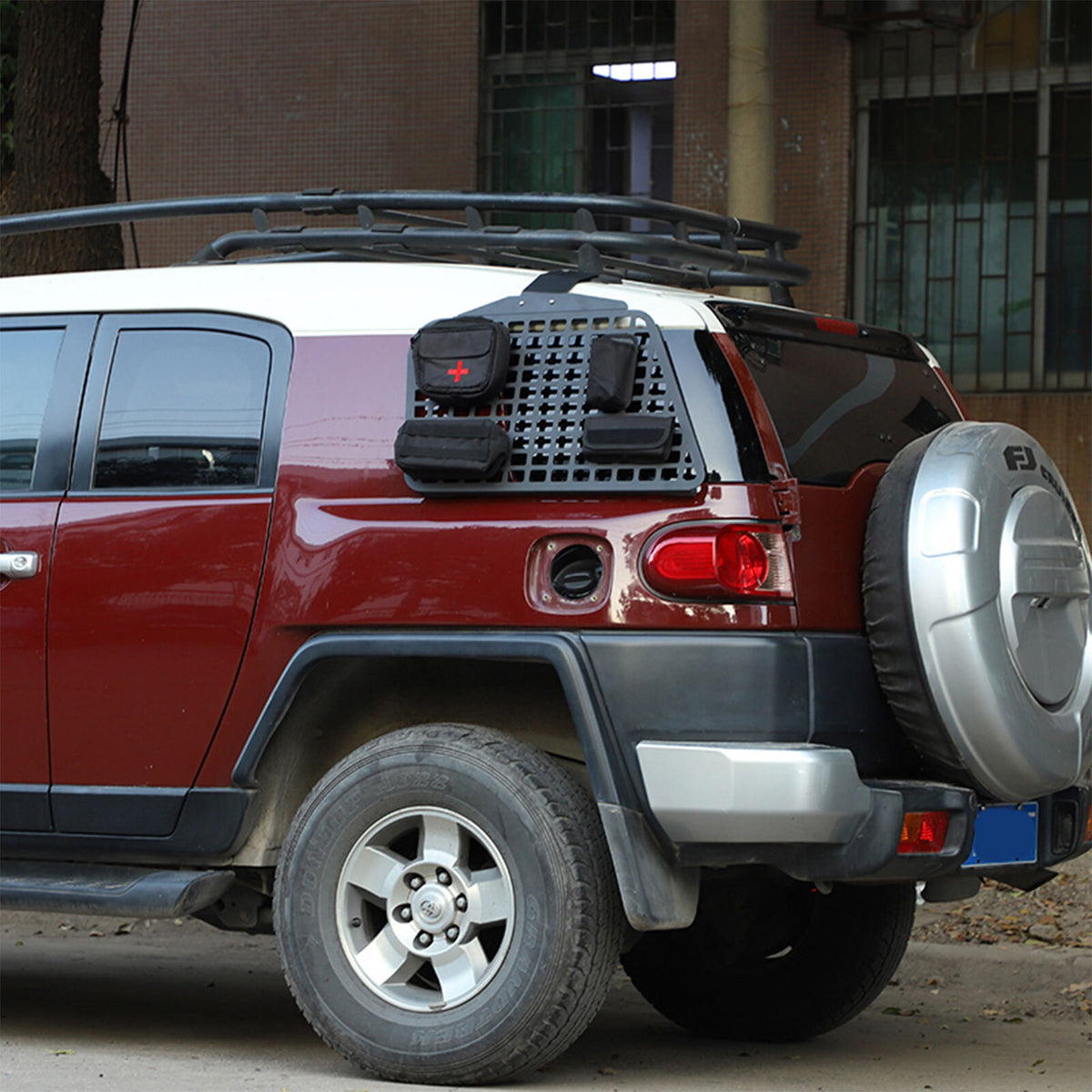 Rear Quarter Window Guard Molle Panel Storage Bracket for FJ Cruiser 2007-2021 24