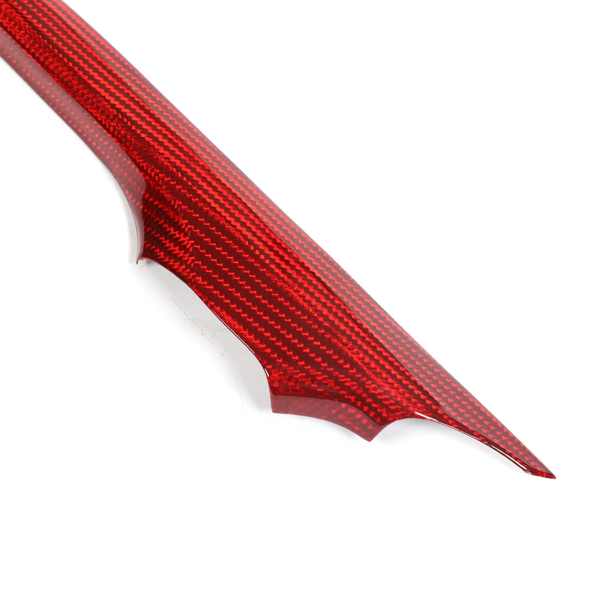 Red Real Carbon Fiber Inner Door Handle Trim Red For Nissan GT‑R R35 2008‑2016 14