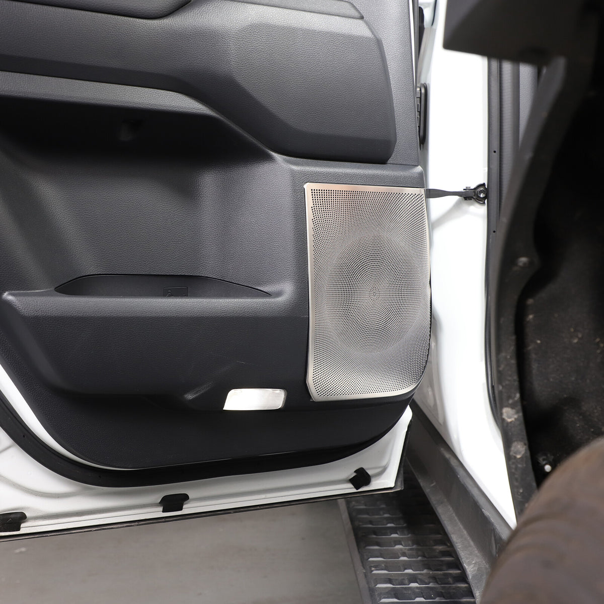 Silver Inner Door Speaker Tweeter Mesh Cover For Toyota Land Cruiser LC250 24+ 13