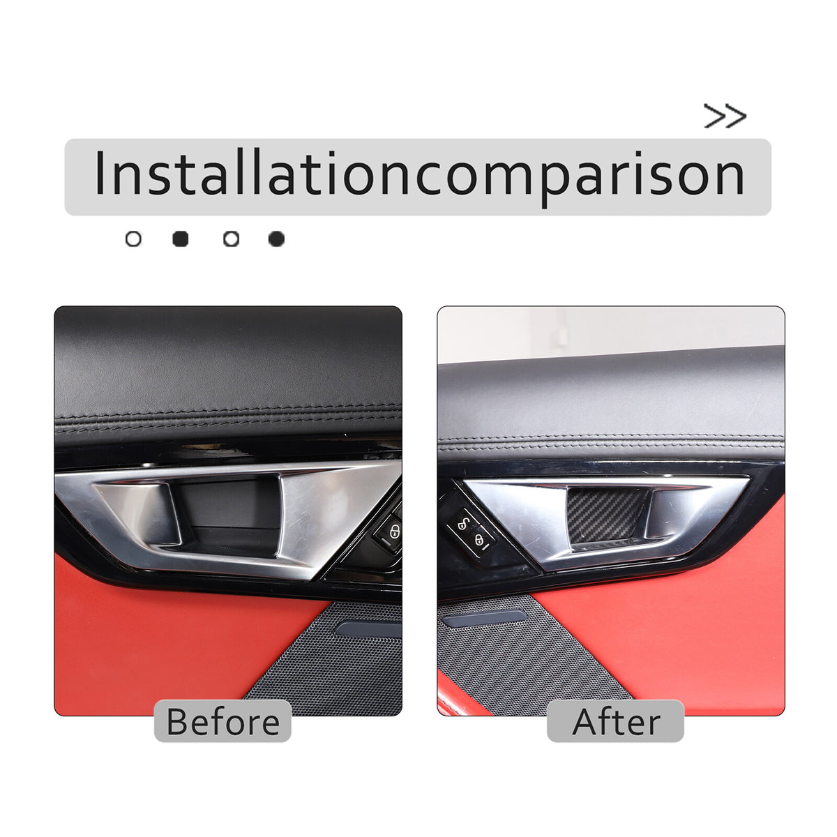 ABS Carbon Fiber Interior Full Set Cover Trim Kit For Jaguar F-type X152 2013-25 - Styles 11-15 40