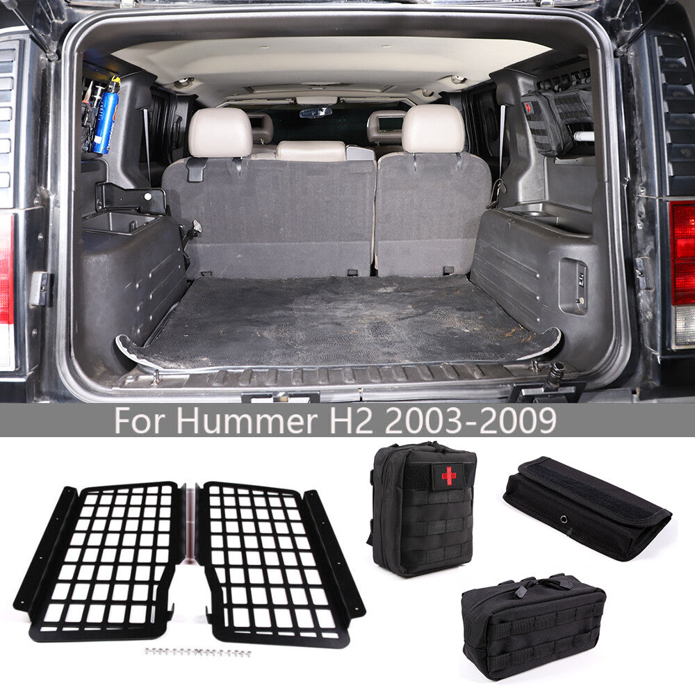 Rear Window Panel Modular Storage Panel System + Bag For Humme-r H2 2003-09 1