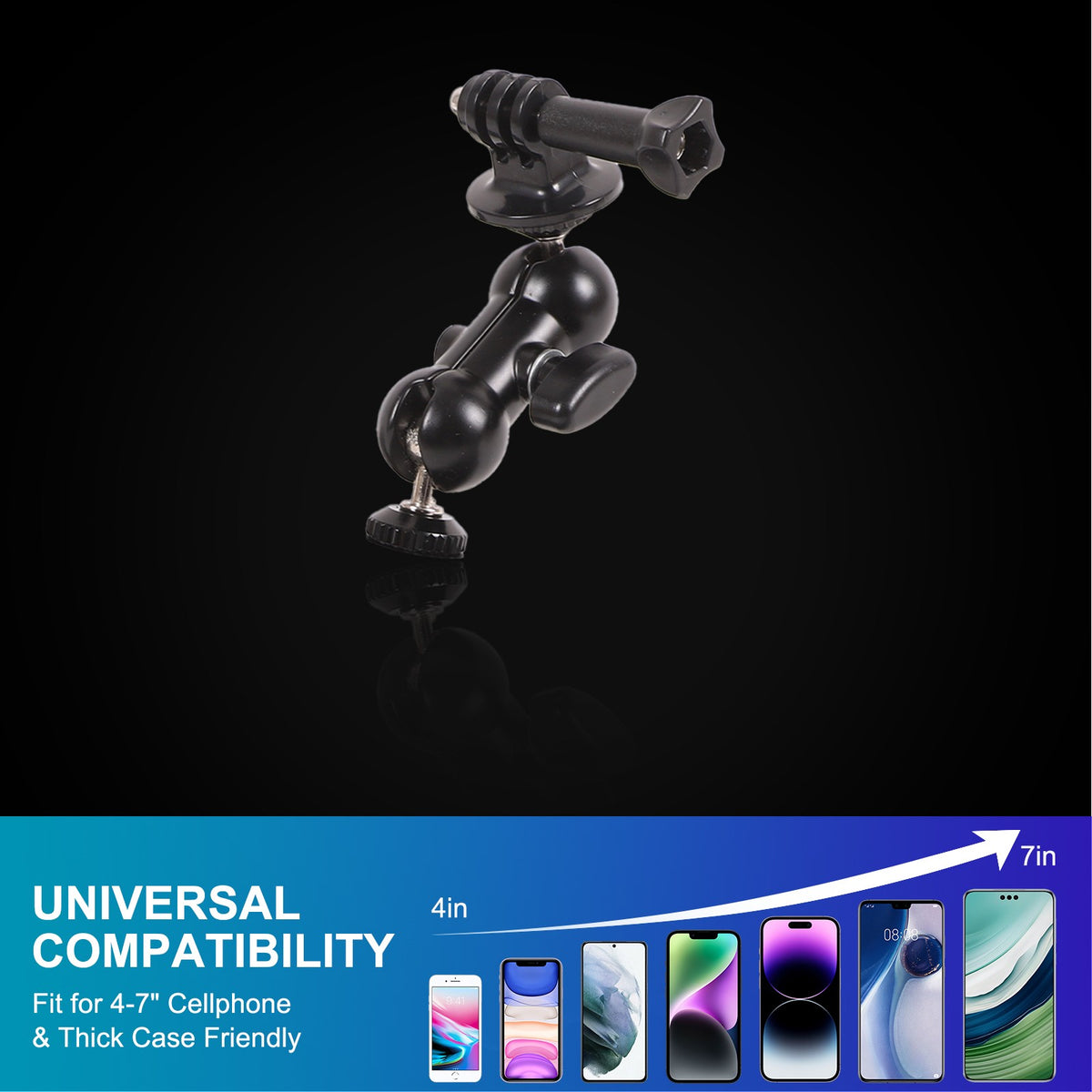 Dashboard Phone Mount W Action Cam Bracket For Land Rover Defender L663 2020-23 13