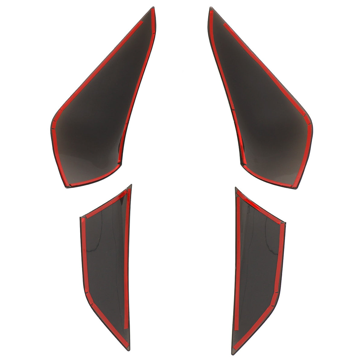 Smoked Black ABS Tail Light Smoked Cover Trim For Benz CLA C118 2020-2025 12