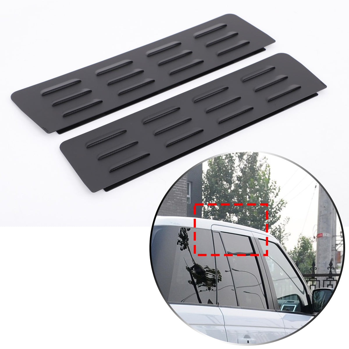 Rear Door Window Louver Air Vent Panel Trim For LR Range Rover Sport L320 05-13 3