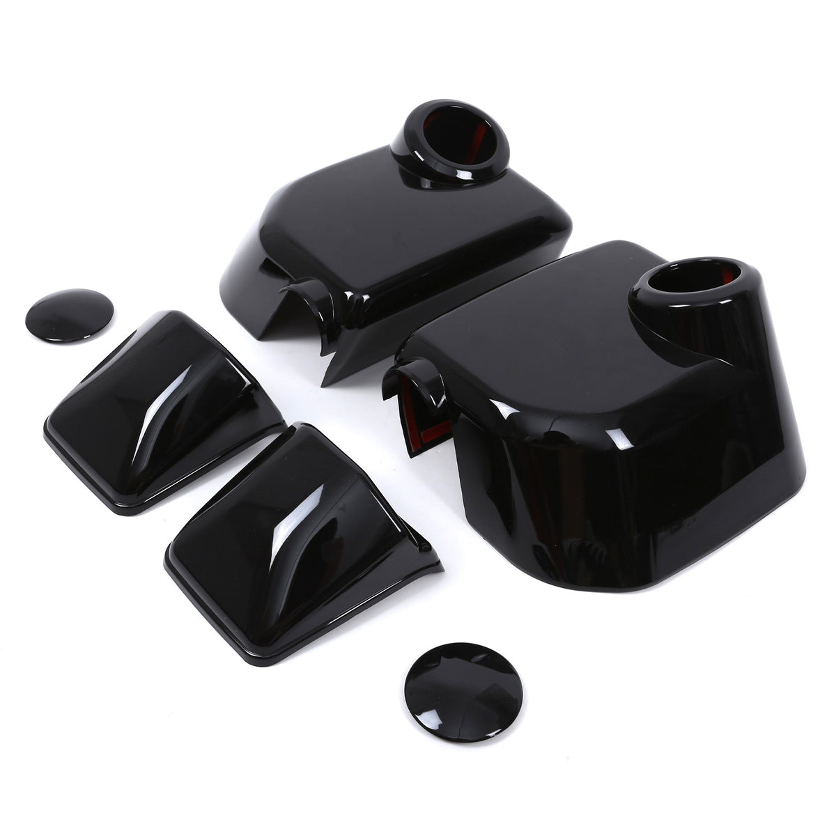 Glossy Piano Black ABS Side Mirror Cover Trim For Toyota FJ Cruiser 2007-2021 4
