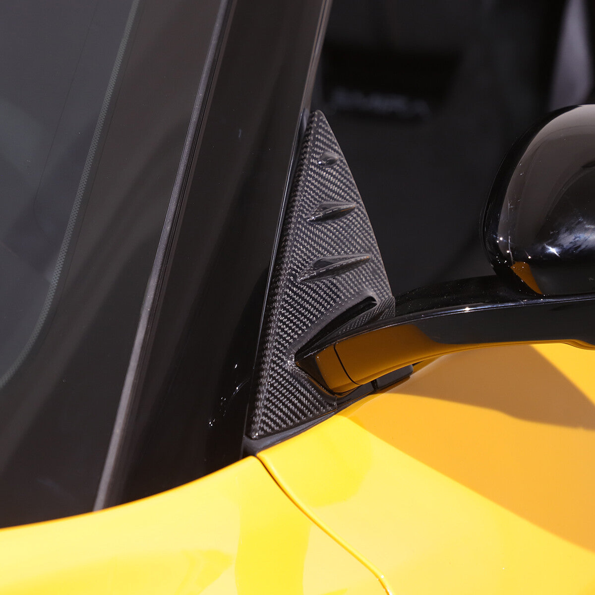 Real Carbon fiber Window A Pillar Triangle Cover Trim for Lotus EMIRA 2021-2025 2