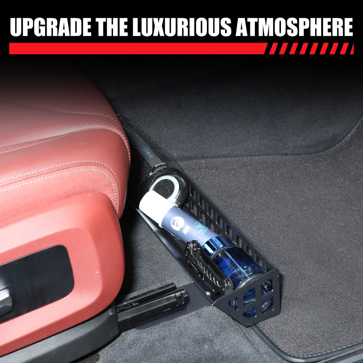 Aluminum Alloy Under-Seat Storage Basket Box Tray For BMW X5 G05 2019+ 22