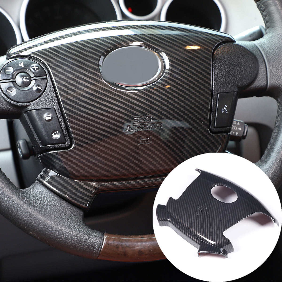 Carbon Fiber ABS Center Console Cover Trim Set For Toyota Tundra 07-13 US 14