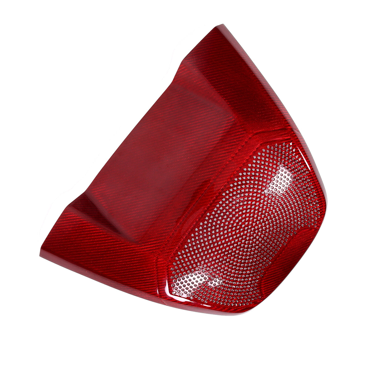 Red Real Carbon Rear Speaker Cover Trim For Corvette C8 Coupe Z06 Z51 1LT 20-26 9