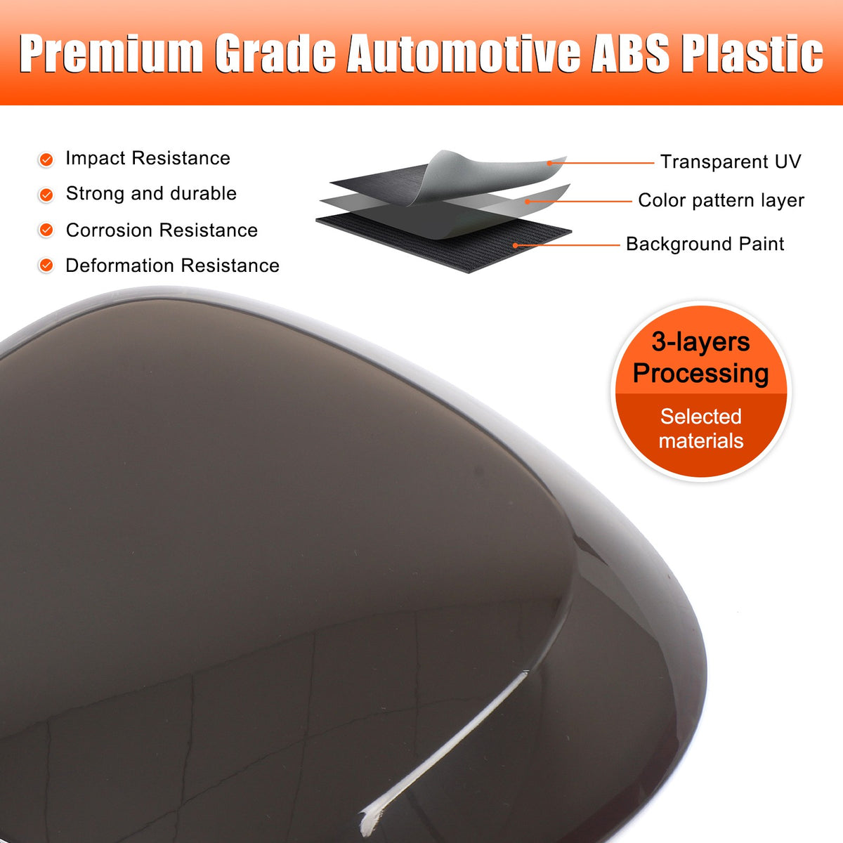 Smoked Black ABS Tail Light Smoke Housing Cover Trim For Benz Smart Fortwo 16-19 23