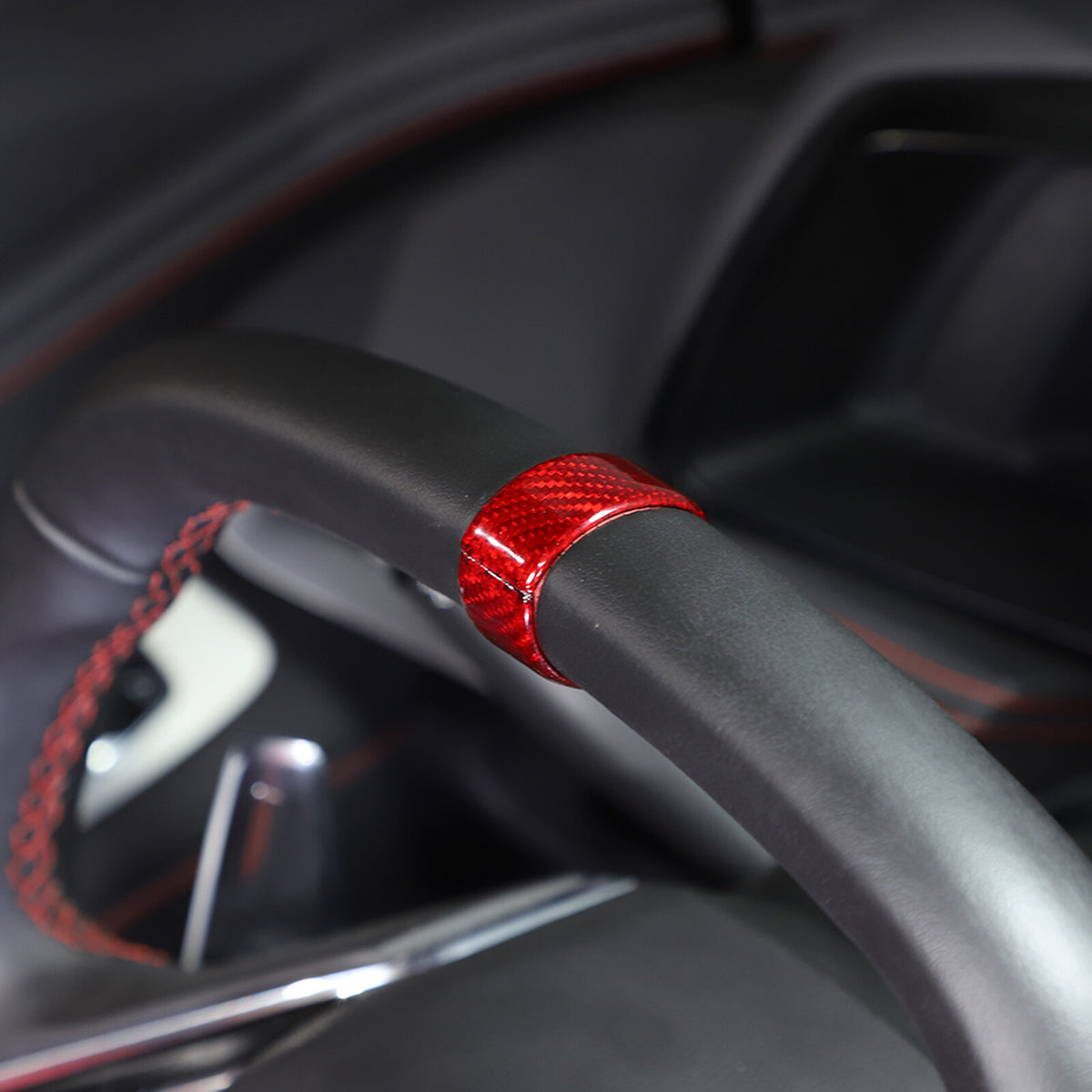 Red Real Carbon Fiber Full Interior Set Decor Trim Kit for Corvette C8 20-25 - Styles 36-40 22