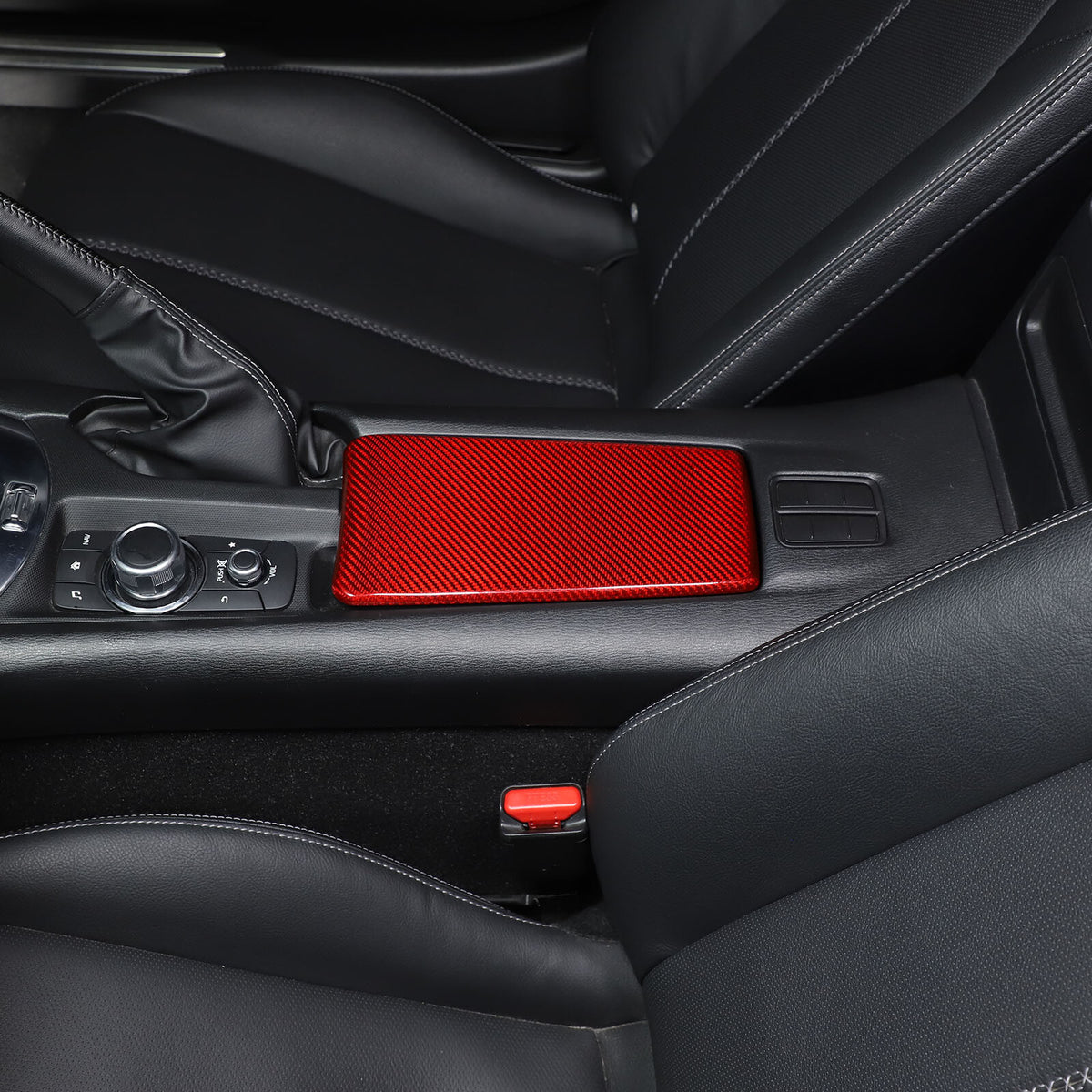Real Carbon Fiber Center Console Armrest Box Cover Trim For Mazda MX-5 Miata 16+ 12