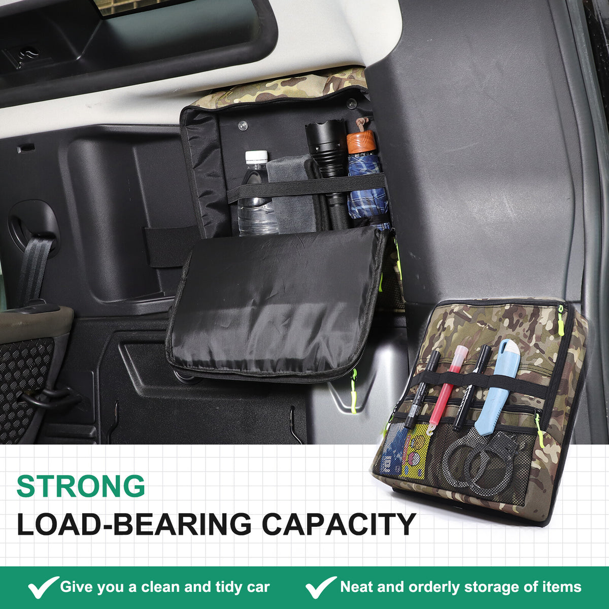 Camouflage Rear Trunk Side Window Storage Bag Tray For LR Defender 110 L663 20+ 8