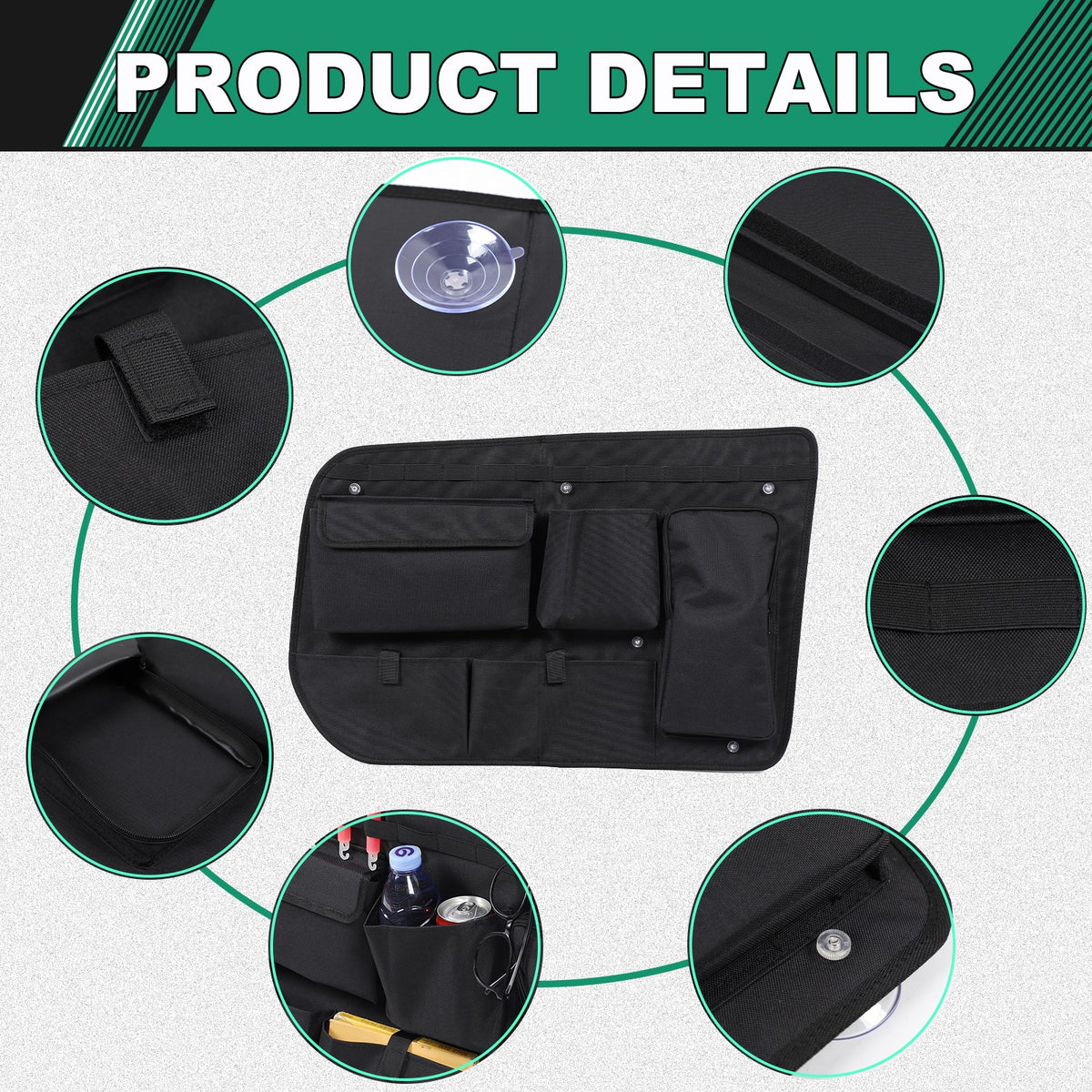 Left Side Cargo Storage Hanging Bag For Land Rover Discovery 4 L319 2010-2016 10