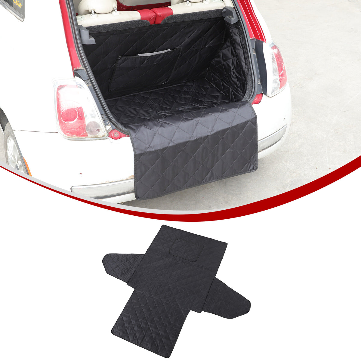 Dog Car Trunk Mat Hammock Boot Pet Seat Cover For Fiat 500 Abarth 595 07-15 US 7