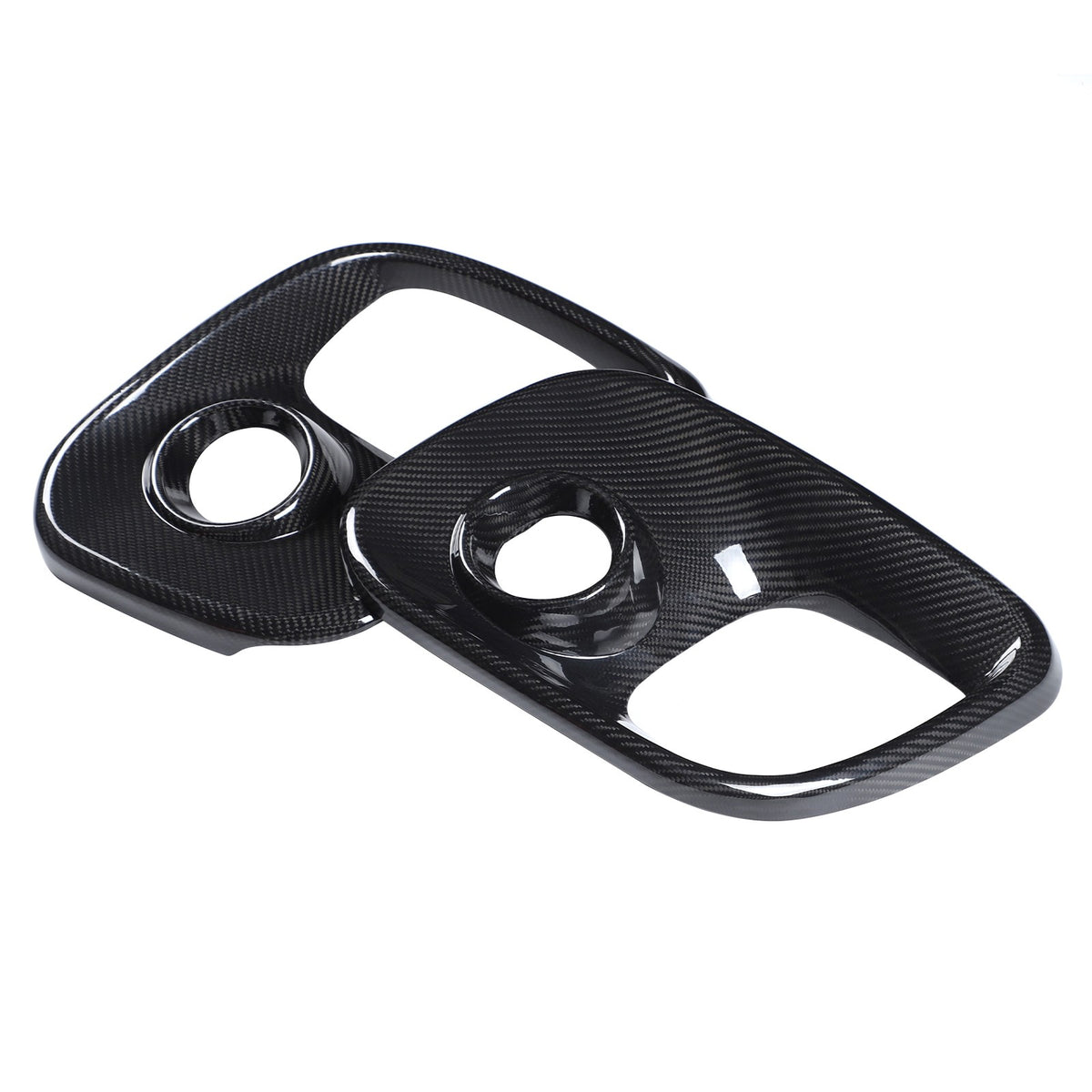 Real Carbon Fiber Front Fog Light Cover Trim For Fiat 500 Abarth 312 2017+ 6
