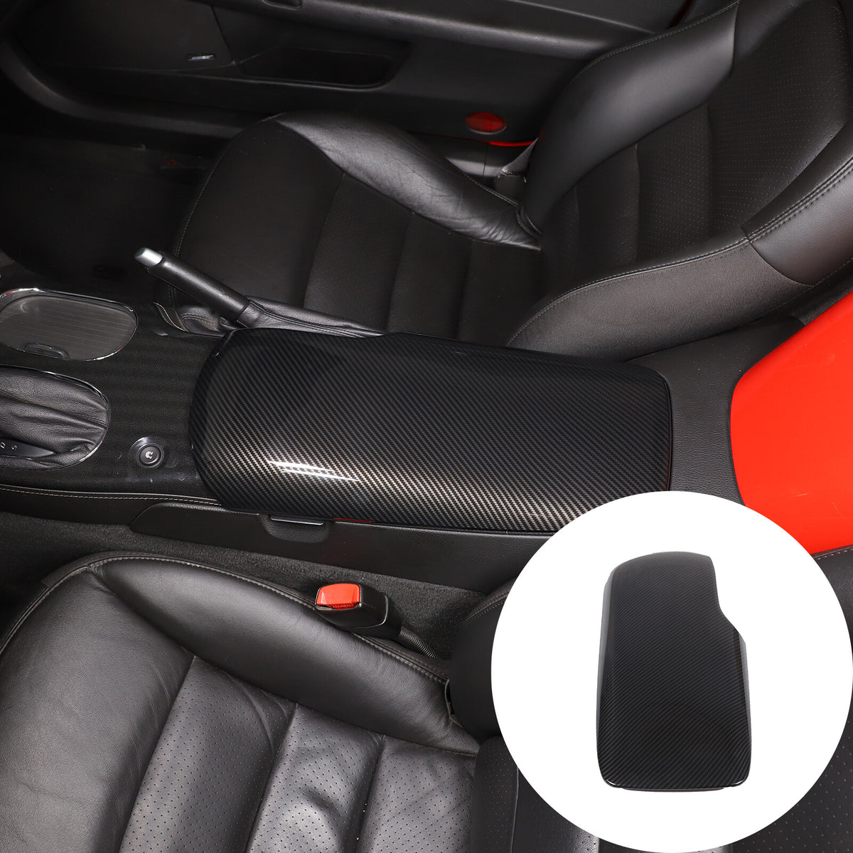 Carbon Fiber ABS Center Console Panel Cover Trim Set For 2005-2013 Corvette C6 16