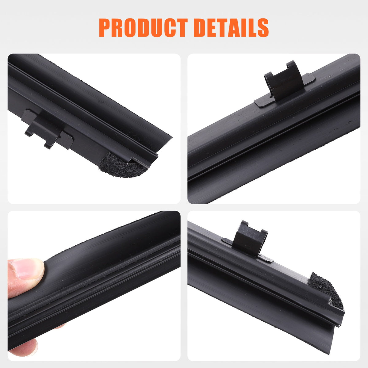 Replacement Rubber Window Inner Seal Strip For Toyota Prado LC150 2010-2020 17