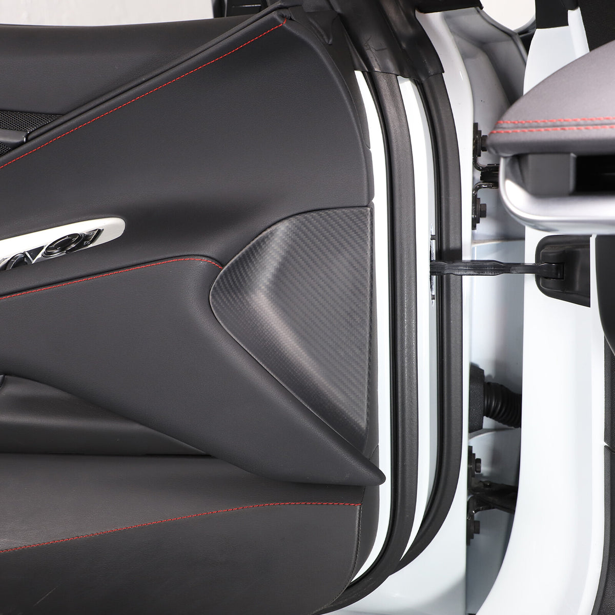 Matte Real Carbon Fiber Interior Exterior Trim Cover For Corvette C8 2020-25 9