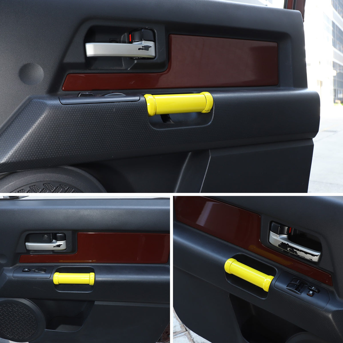 Yellow Interior Door Panel Handle Cover Trim For Toyota FJ Cruiser 2007-2021 US 4