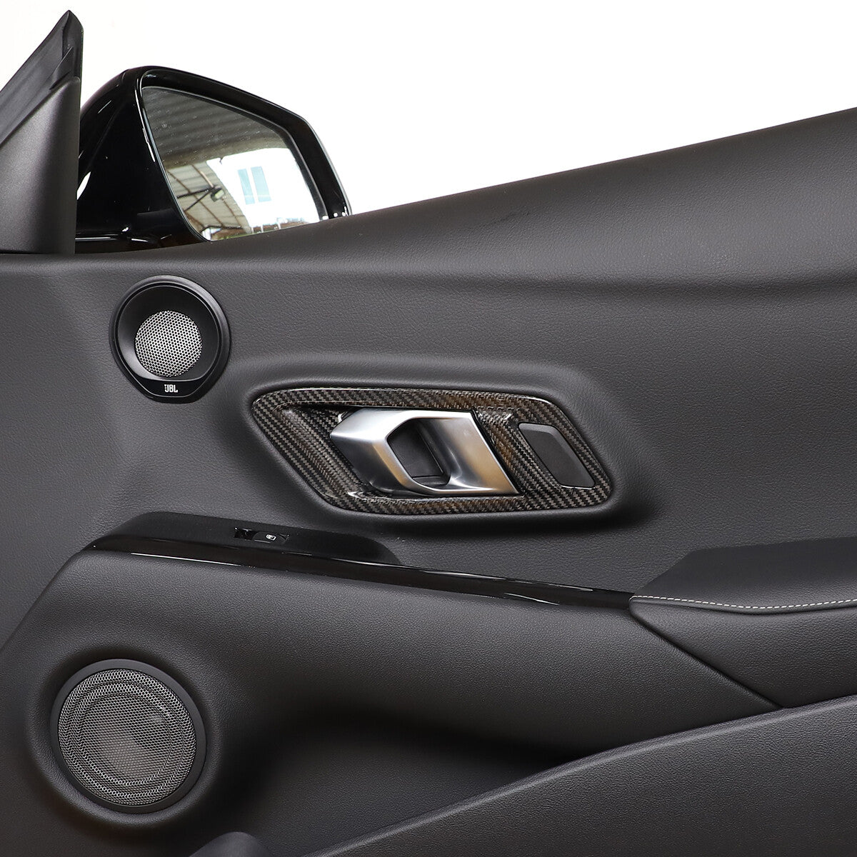 Carbon Fiber Inner Door Handle Frame Trim Cover for toyota supra A90 2019-24 8