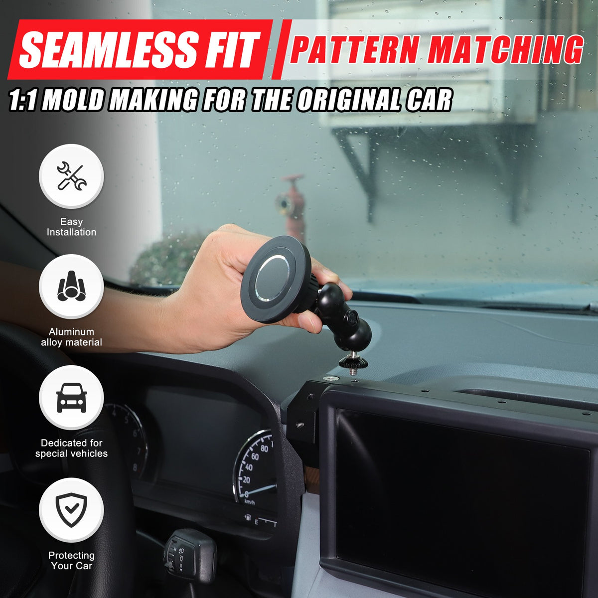 Magnetic Screen Navigation Cell Phone Mount Holder Bracket For Ford Maverick 22+ 16