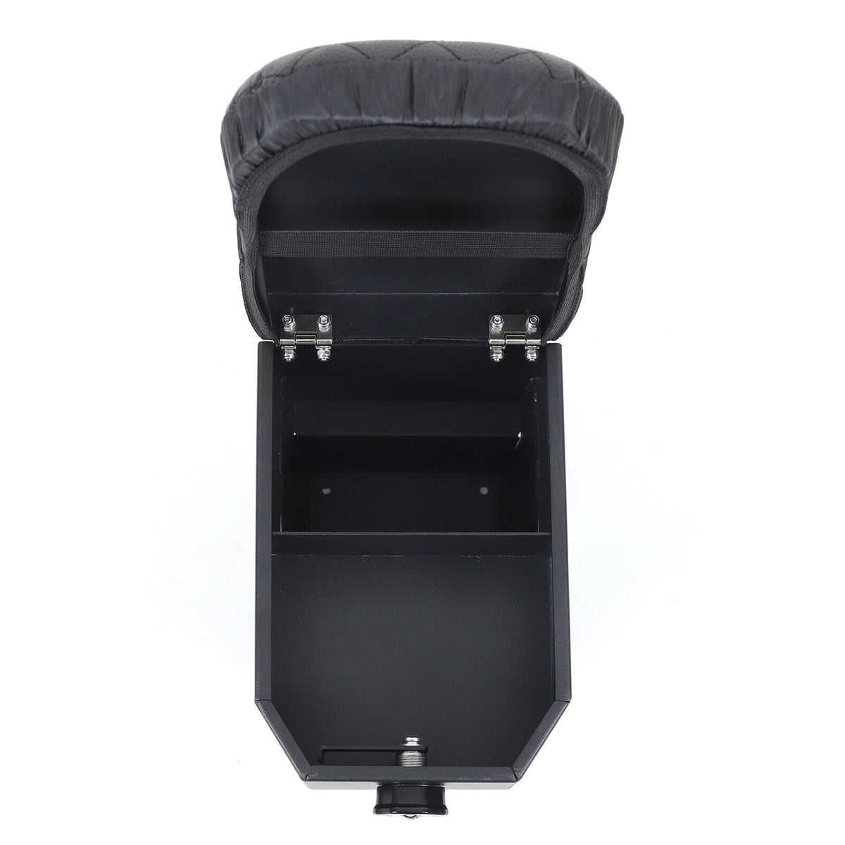 Aluminum Locking Center Armrest Vault Safe Storage Box For SEAT Leon 2008-2012 16