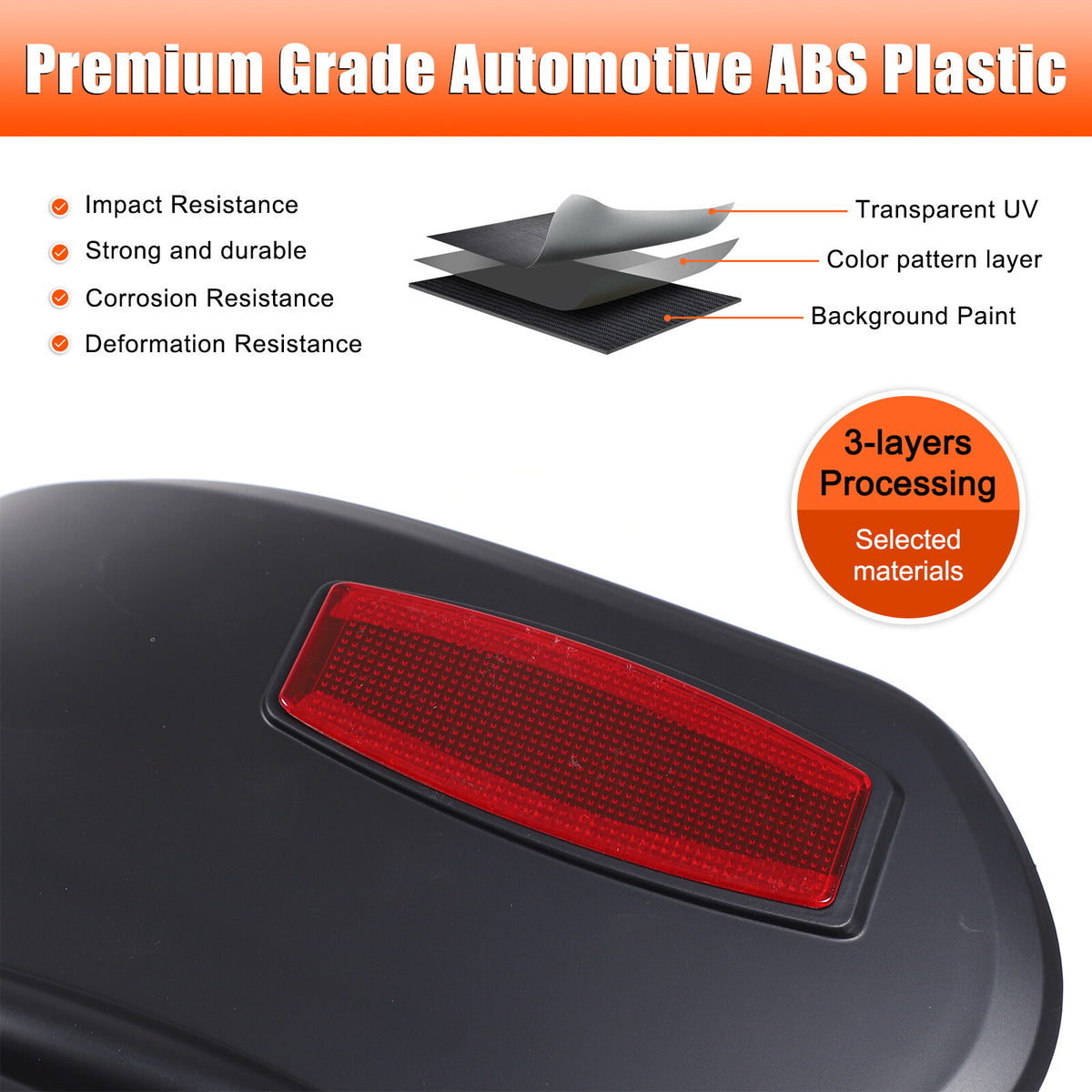 Black Tail Light Taillight Cover Trim For Toyota Hilux Rogue/GR Sport 202+ 6