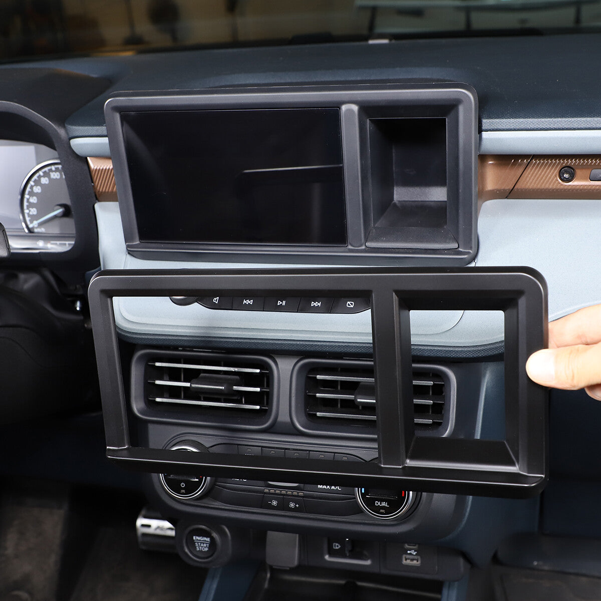 Matte Black Full Interior Set Panel Decor Cover Trim Kit For Ford Maverick 22-24 91