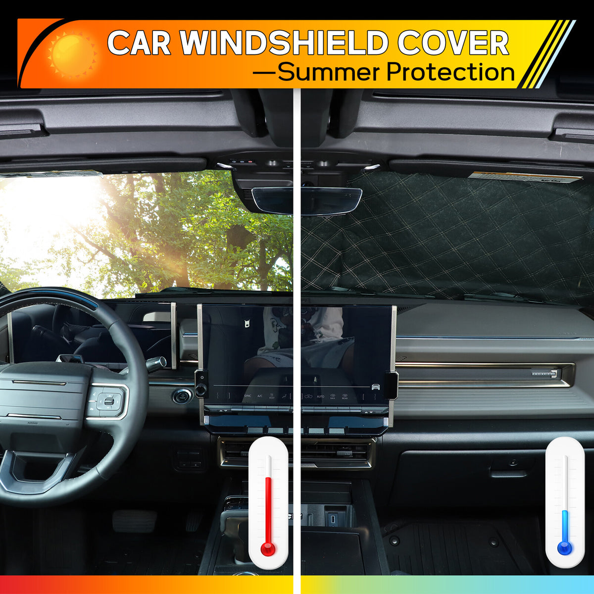 Car Sun Shade Windshield Window Sunshade Cover For Mercedes Sprinter 515 RV US 14