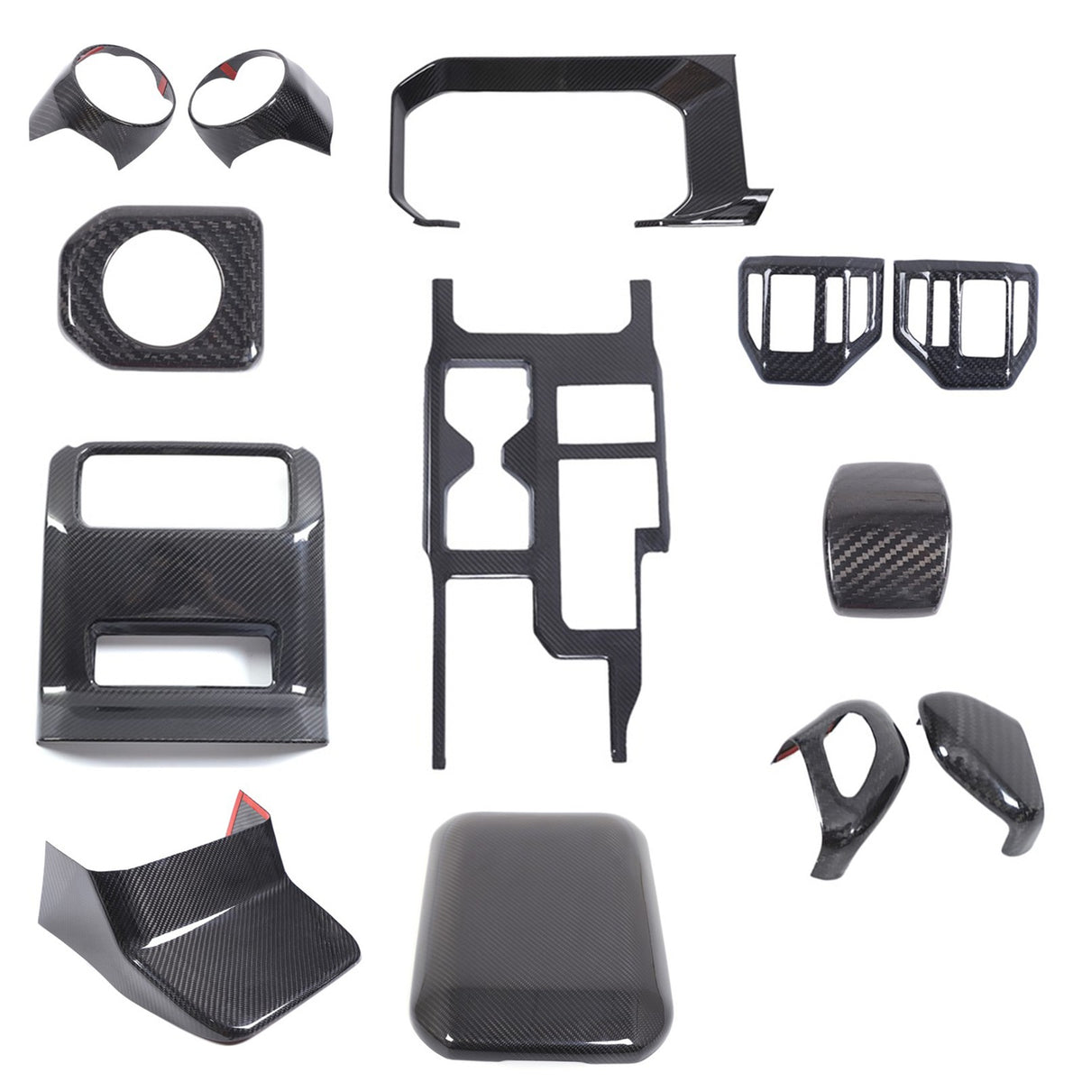 Real Carbon Fiber Interior Full Trim Set For Toyota Land Cruiser Prado LC250 24+ 1