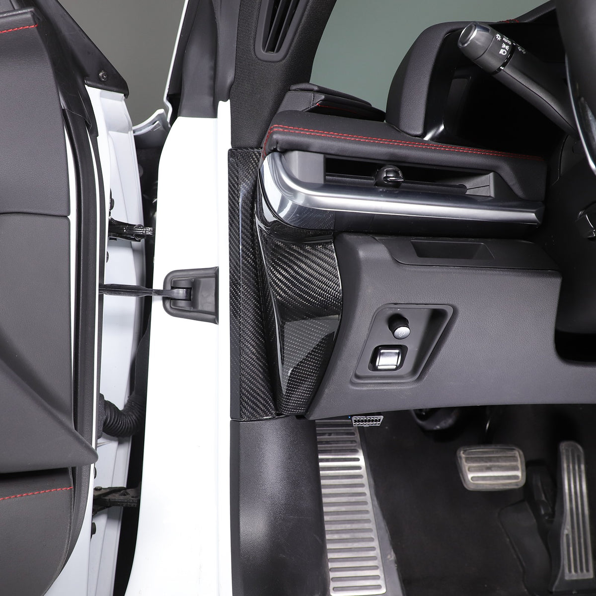 Real Carbon Fiber Door Inner Pillar Trim & Dashboard Side Trim For Corvette C8 7