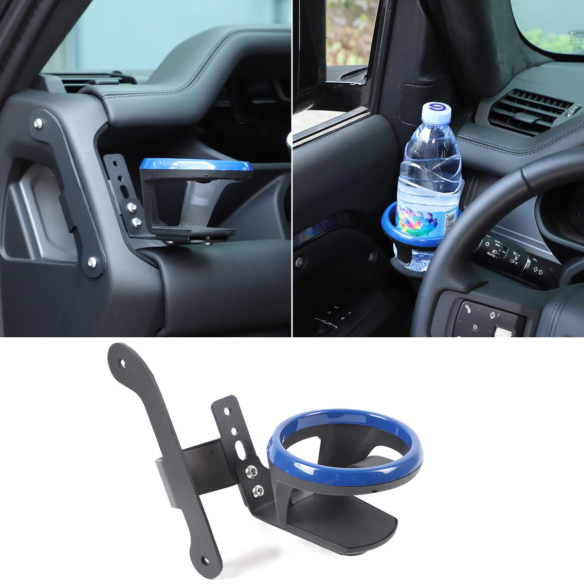 Blue Ring Driver Side Cup Holder Bracket For Land Rover Defender L663 2022 12
