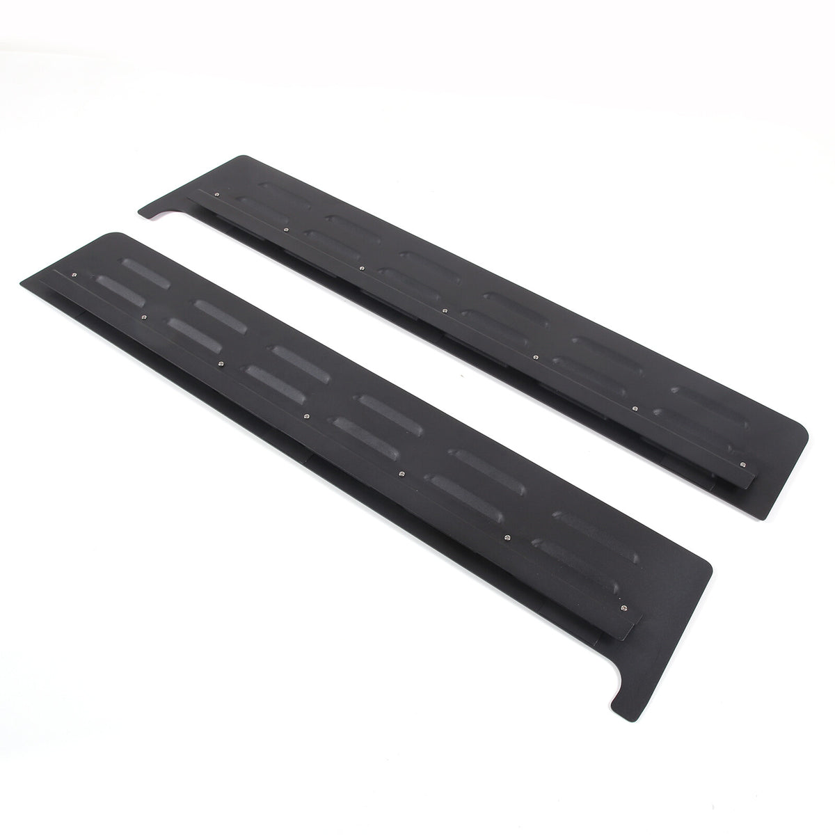 Black Alloy Wagon 2nd Row Door Window Vents Screen For Toyota Tundra 2022-23 US 11