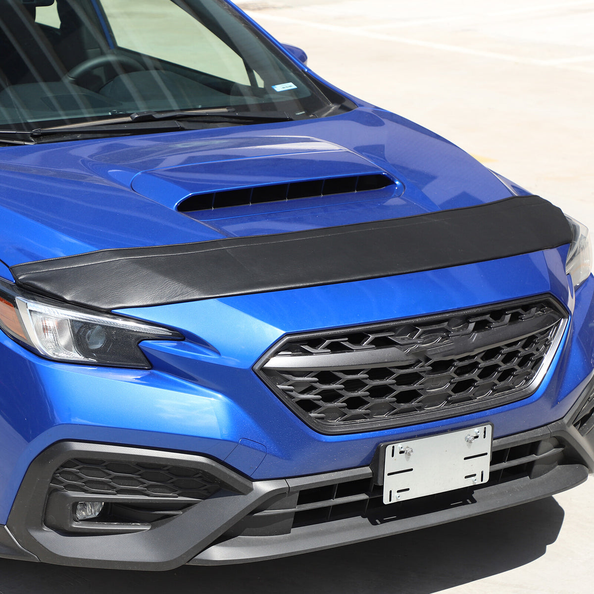 Black Car Bonnet Hood Bra Protector Mask Cover Guard For Subaru WRX VB 2022-2024 19