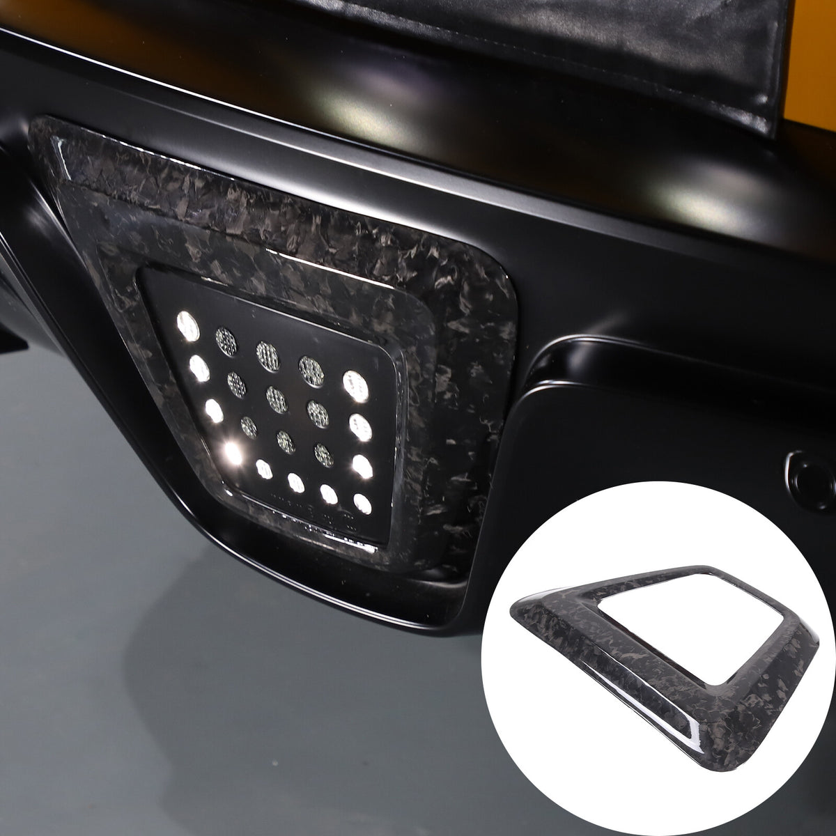 Forged Carbon fiber Rear lower Bumper brake light frame For Toyota Supra 2019-24 19