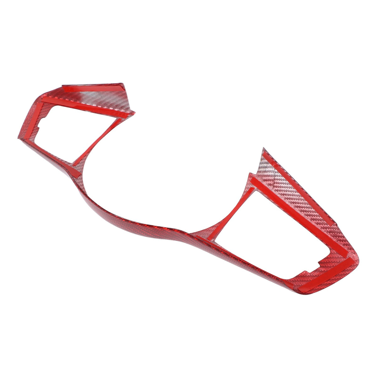 Red Real Carbon Fiber Steering Wheel Button Trim For Nissan 400Z Z34 11