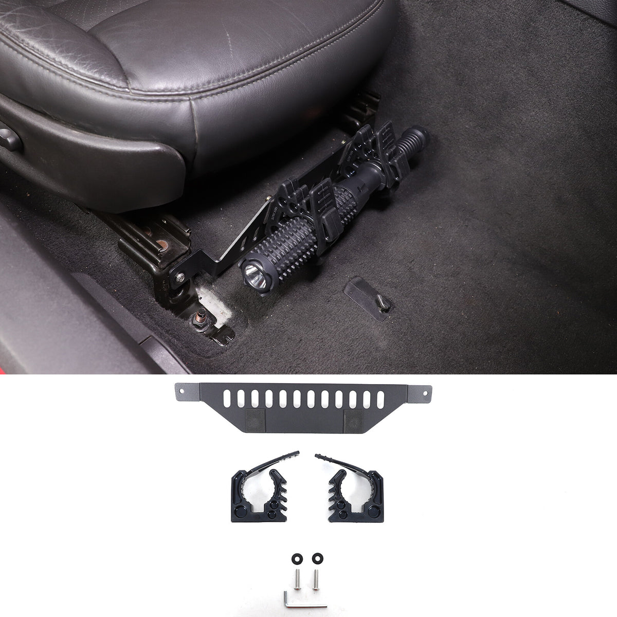 Passanger Side Under Seat Flashlight Holder Bracket Mount For Corvette C6 05-13 9
