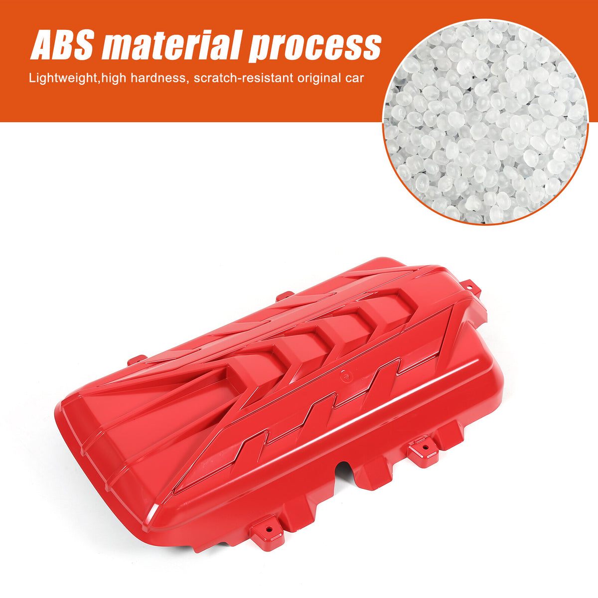 Sport Red ABS Hood Bonnet Protector Trim Cover For Corvette C8 2020+ 11