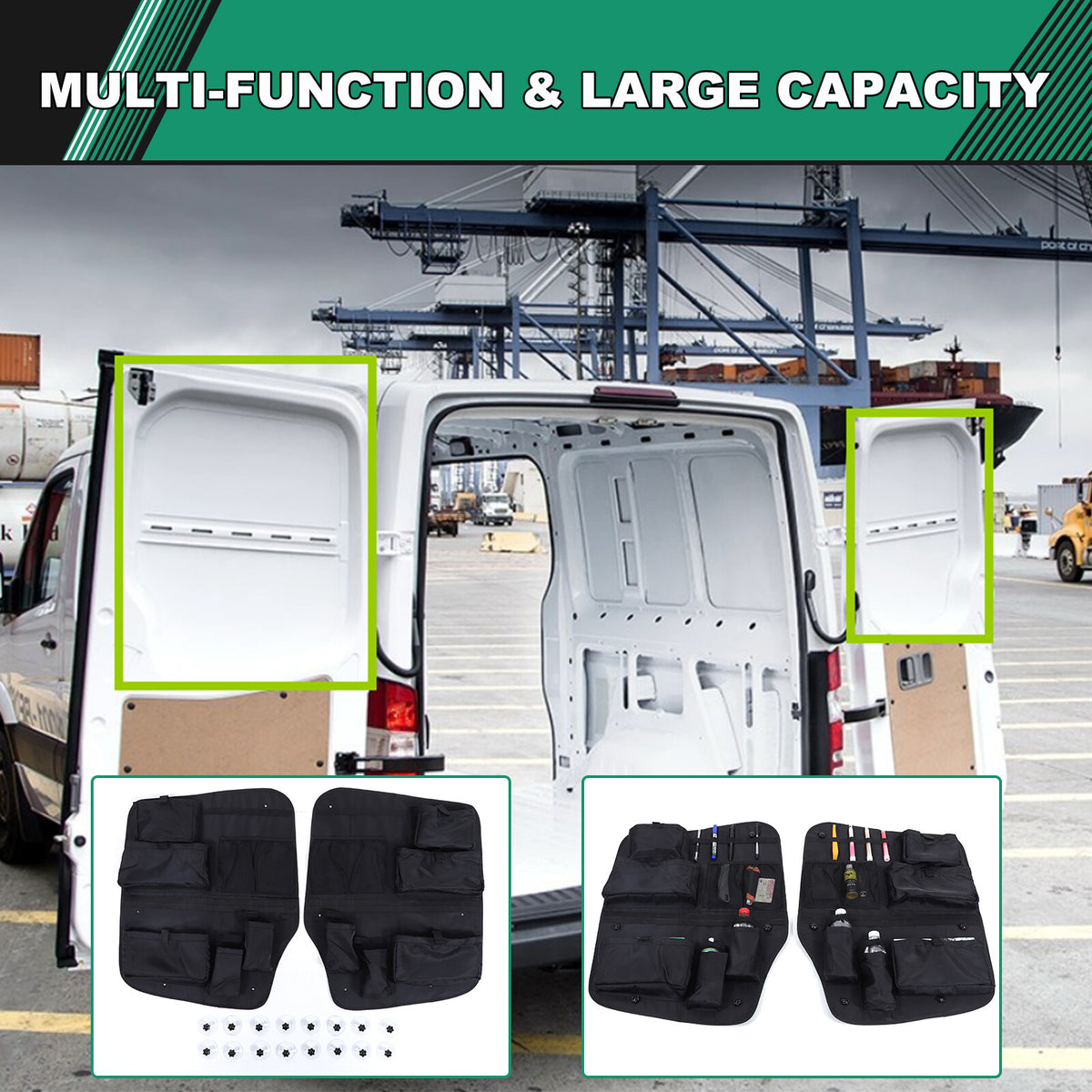 Tailgate Trunk Storage Bag Tool Organizer For Benz Sprinter W906 2009-2018 2