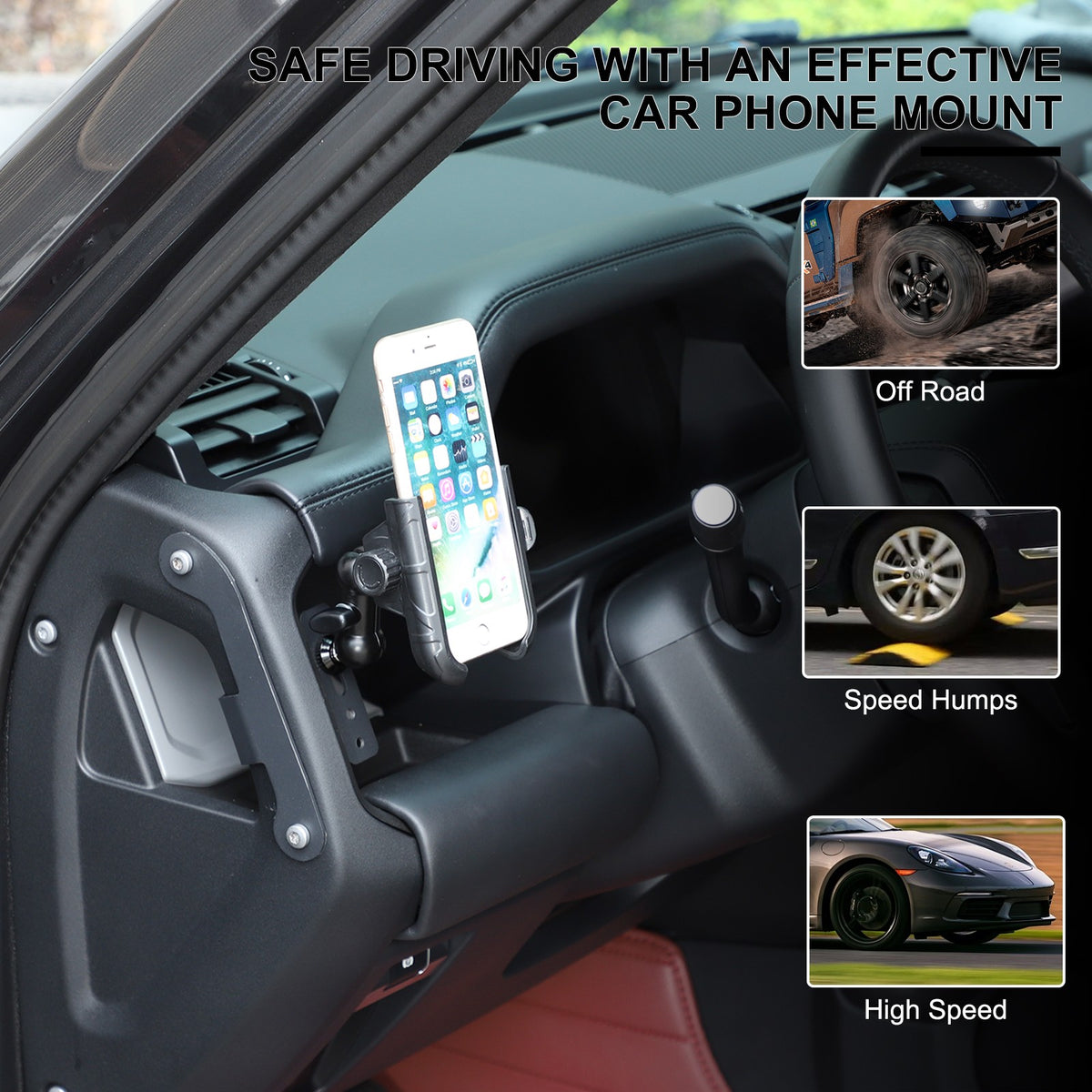 Driver Side Dashboard Phone Holder Bracket For Land Rover Defender L663 2022 5