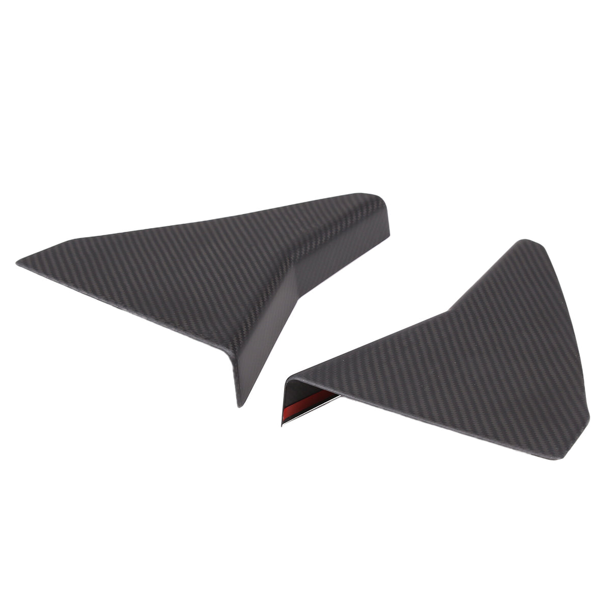 Matte Carbon Fiber Engine Bay Window Glass Side Trim Cover For Corvette C8 20-26 7