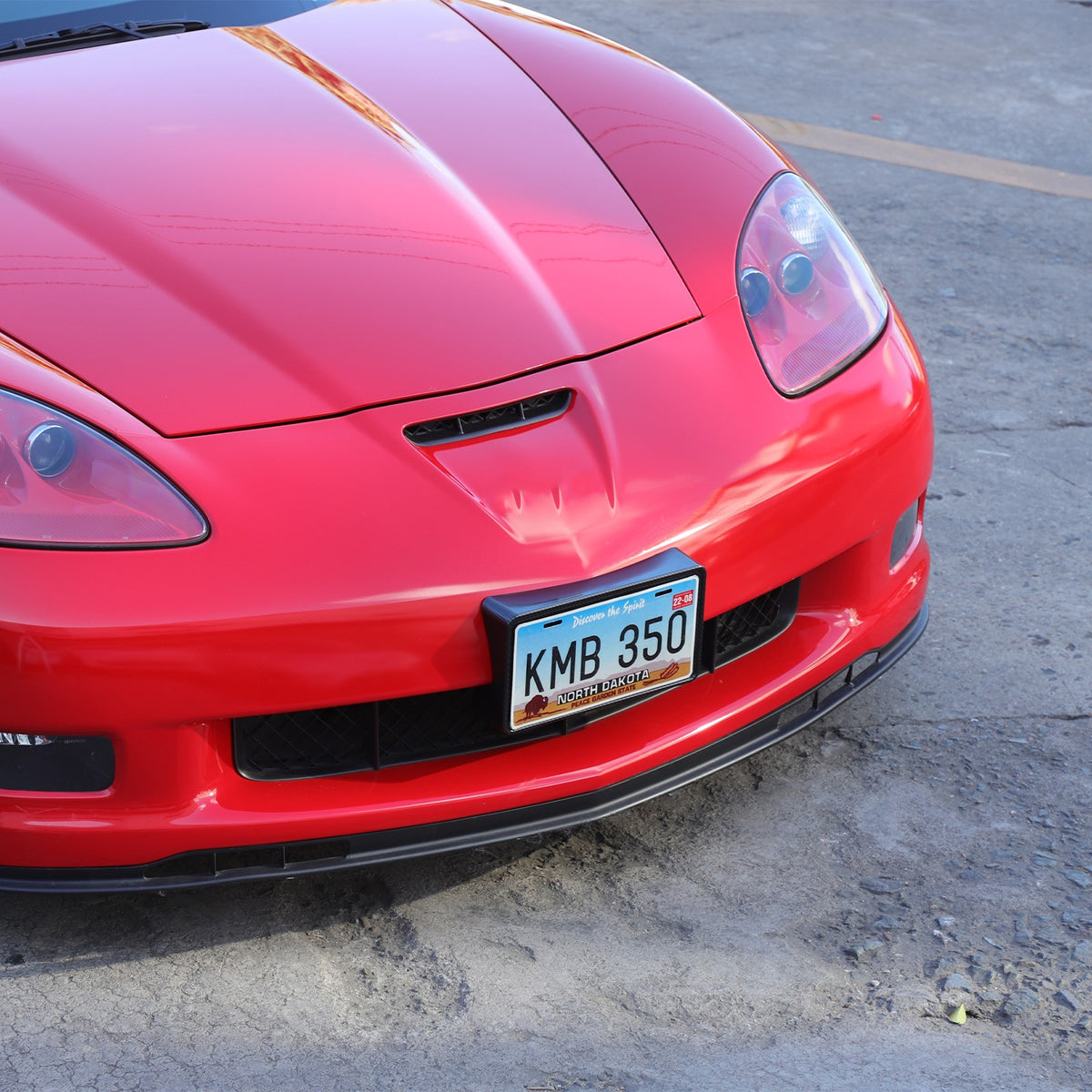 Carbon Fiber Front License Plate Bracket Holder For Corvette C6 05-13 US Version 19