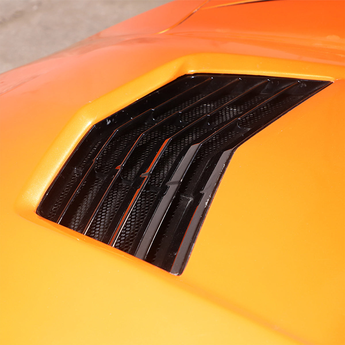 Metal Hood Air vent Prevent Clogging Grille Net Fit for Corvette C7 2014-2019 6